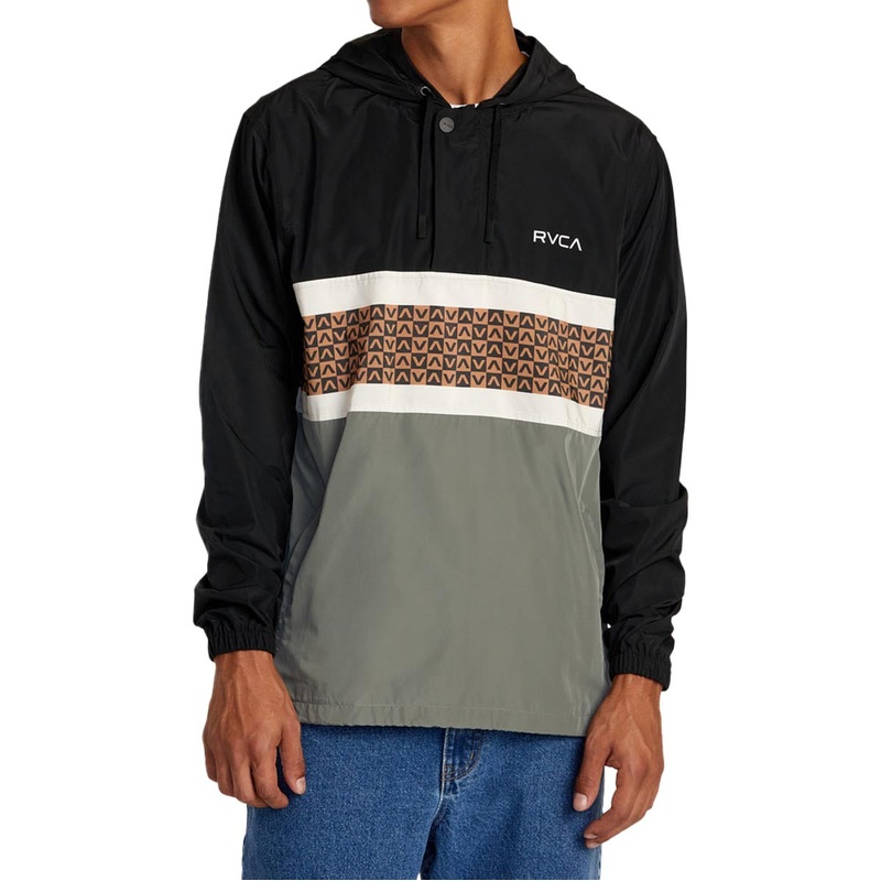 RVCA Meyer II Packable Anorak Jacket – Black
