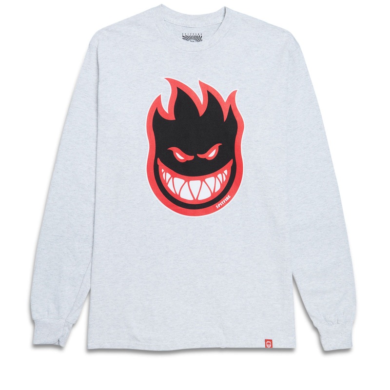Spitfire Bighead Fill Long Sleeve T-Shirt – Ash/Black/Red/White