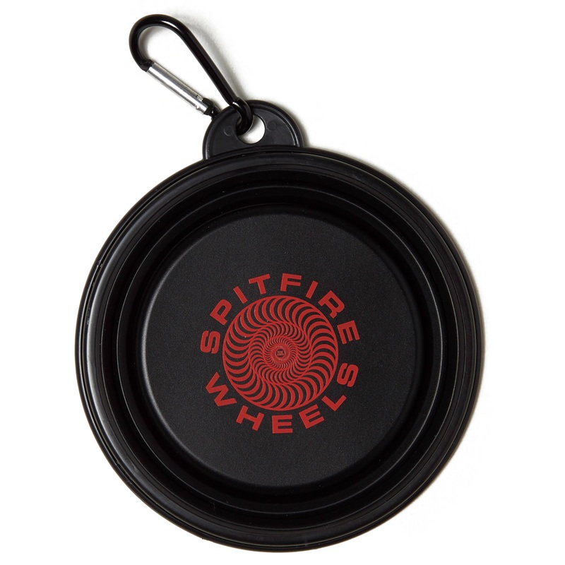 Spitfire Classic 87′ Swirl Pet Bowl – Black/Red