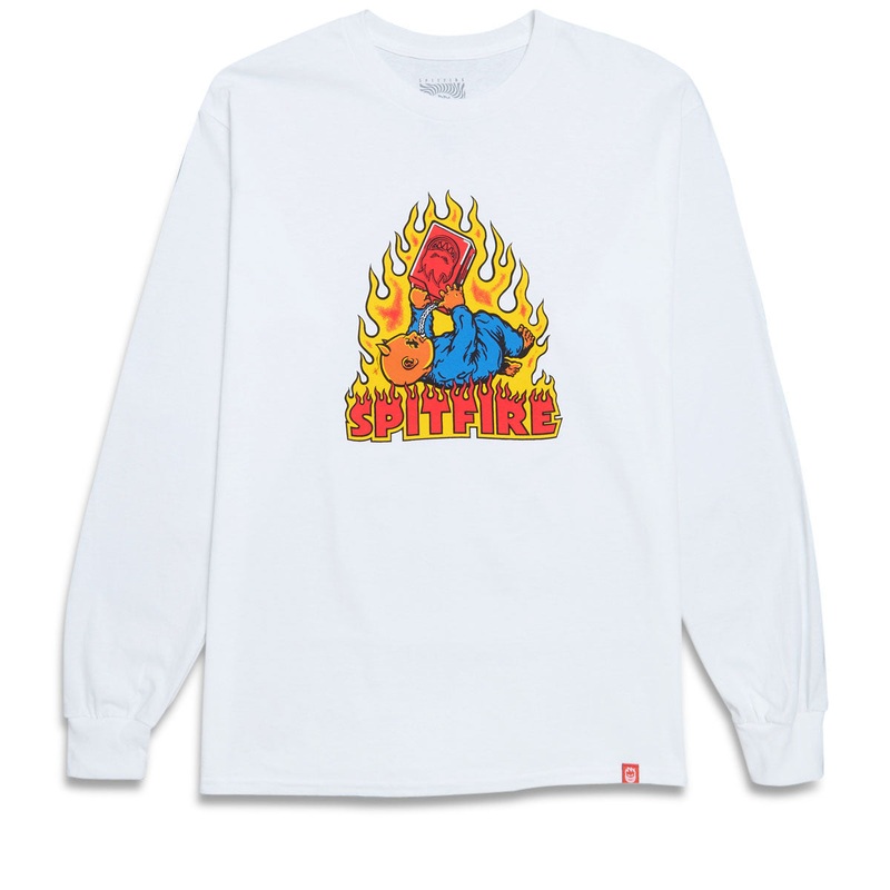 Spitfire Demonseed Long Sleeve T-Shirt – White