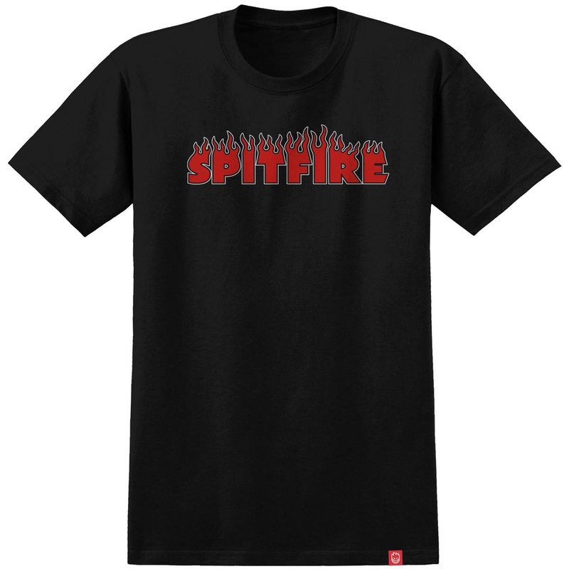 Spitfire Demonseed Script T-Shirt – Black/Red/Black/White