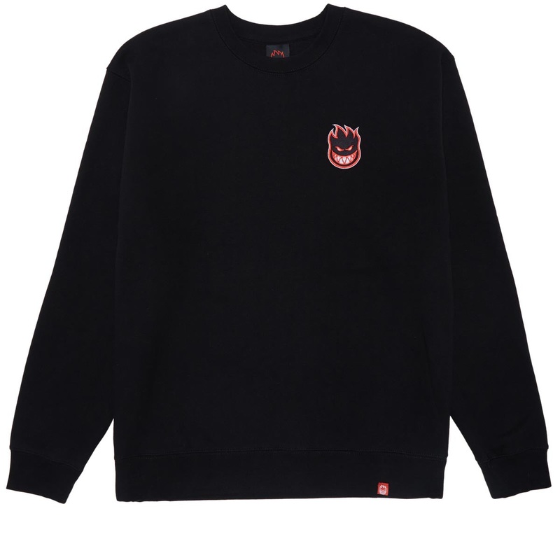 Spitfire Lil Bighead Fill Sweatshirt – Black/Black/Red/White