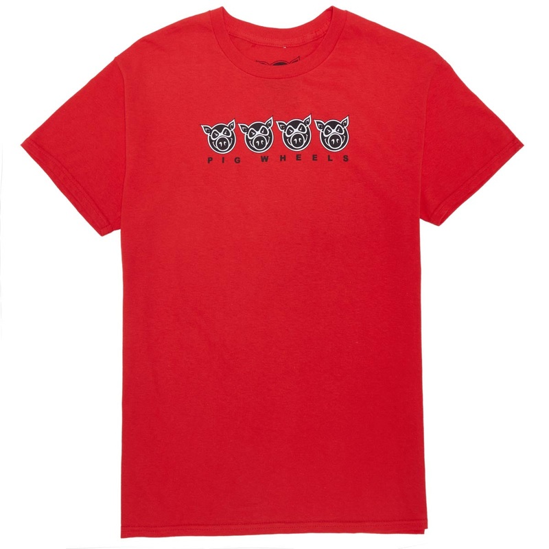 Pig Multi Pig T-Shirt – Red
