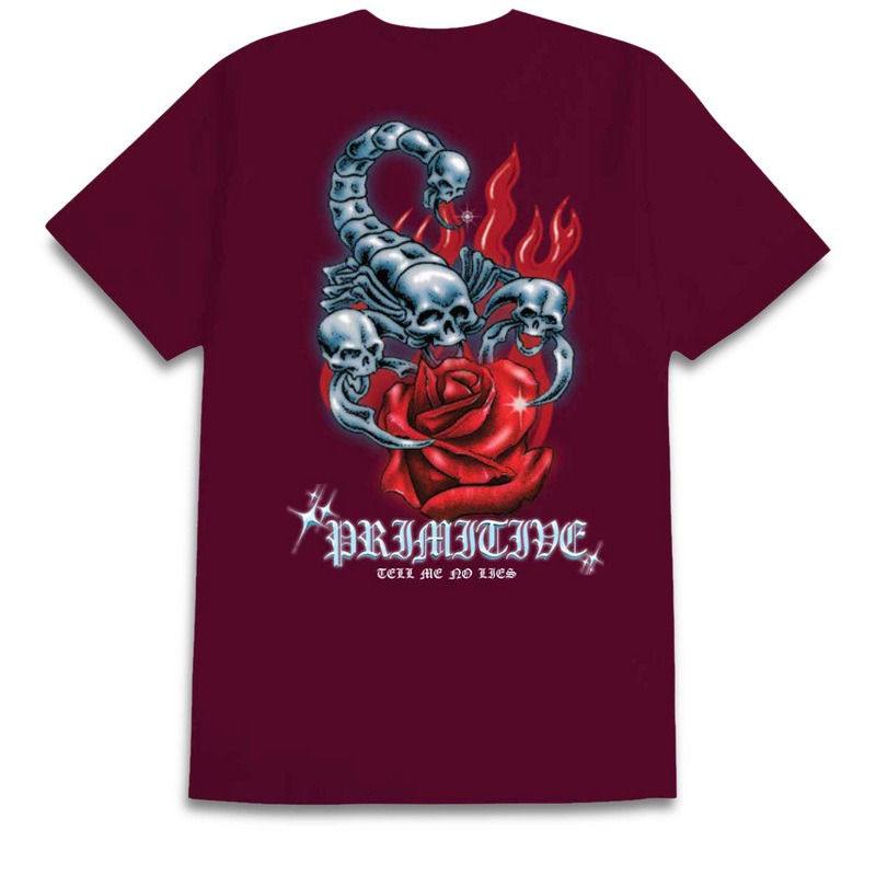 Primitive Sting T-Shirt – Burgundy