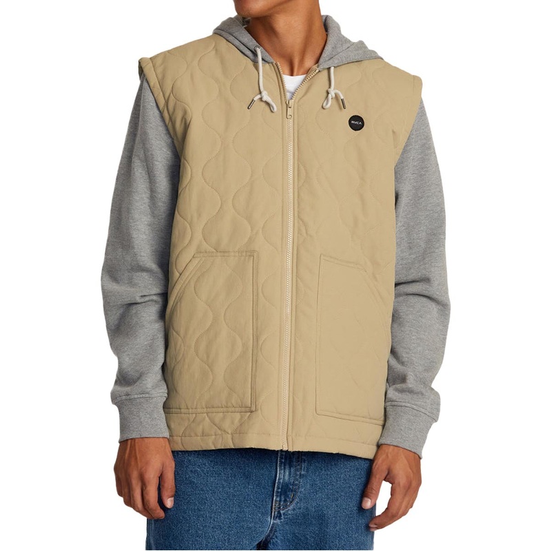 RVCA Grant Puffer Hoodie – Khaki