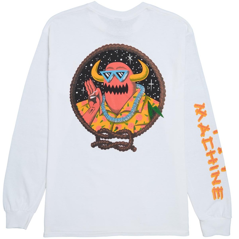 Toy Machine Lost And Found Long Sleeve T-Shirt – White