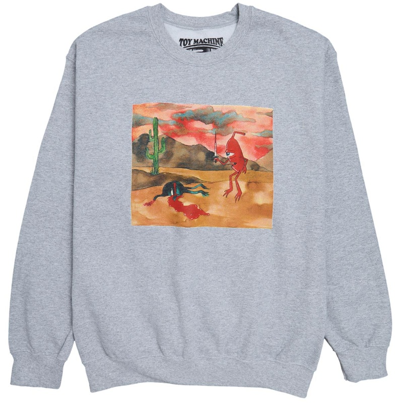 Toy Machine Trophy Crew Sweatshirt – Grey