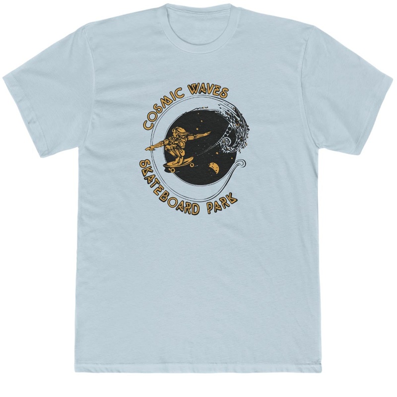 45RPM Vintage Cosmic Wave Skatepark T-Shirt – Light Blue