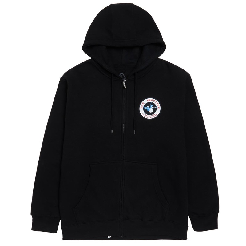 45RPM Vintage Pipeline Skatepark Zip Hoodie – Black