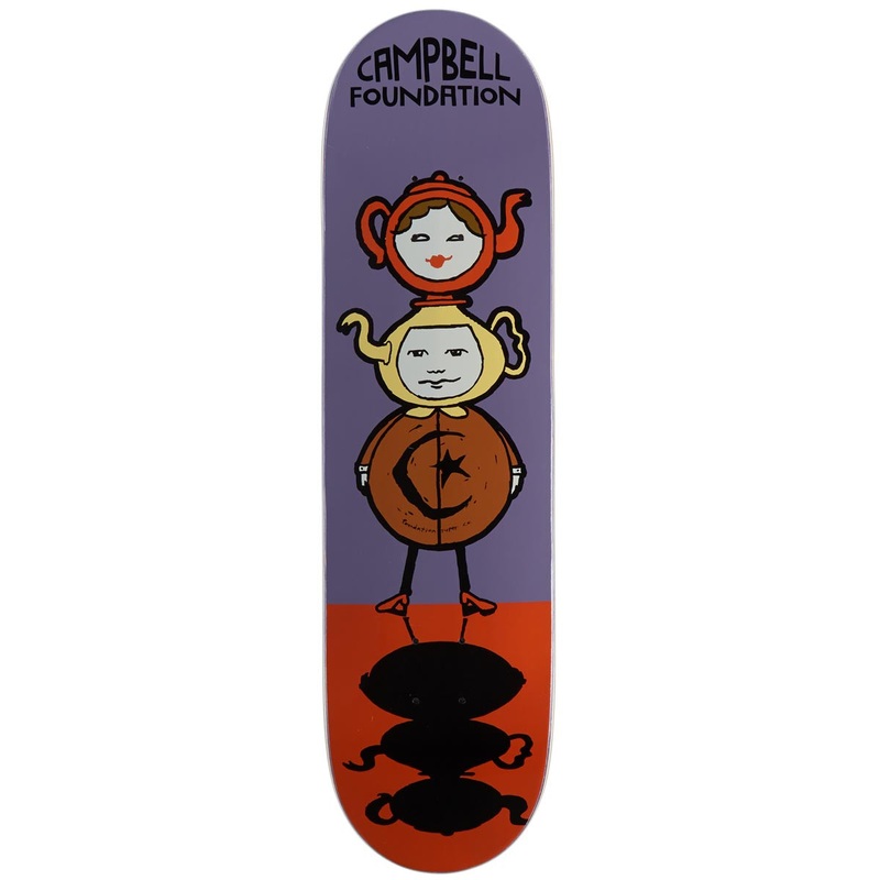 Foundation Campbell Teapot Totem Skateboard Deck – 8.25