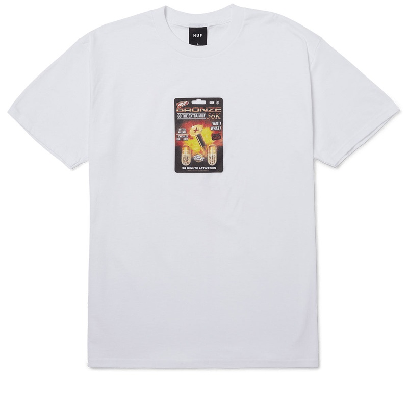 Huf x Bronze 56k Enhanced T-Shirt – White