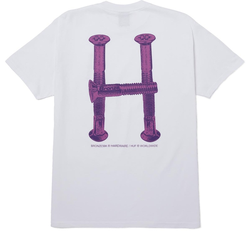 Huf x Bronze 56k H Bolts Tt T-Shirt – White