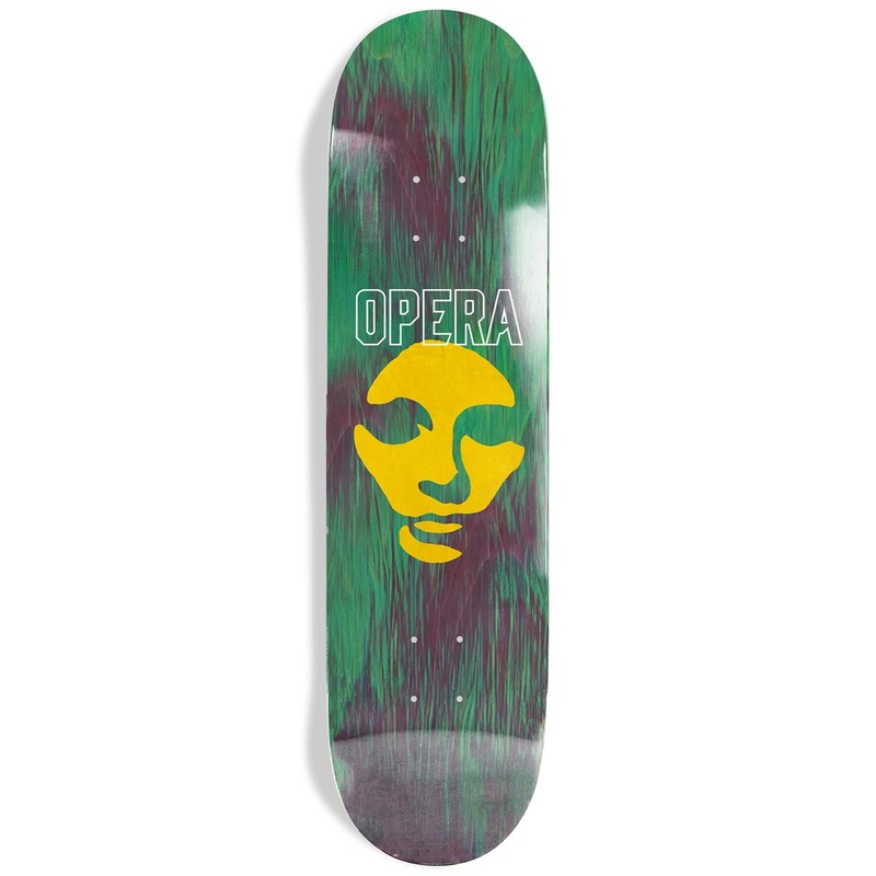 Opera Die Cut Mask EX7 Skateboard Deck – Green – 8.75
