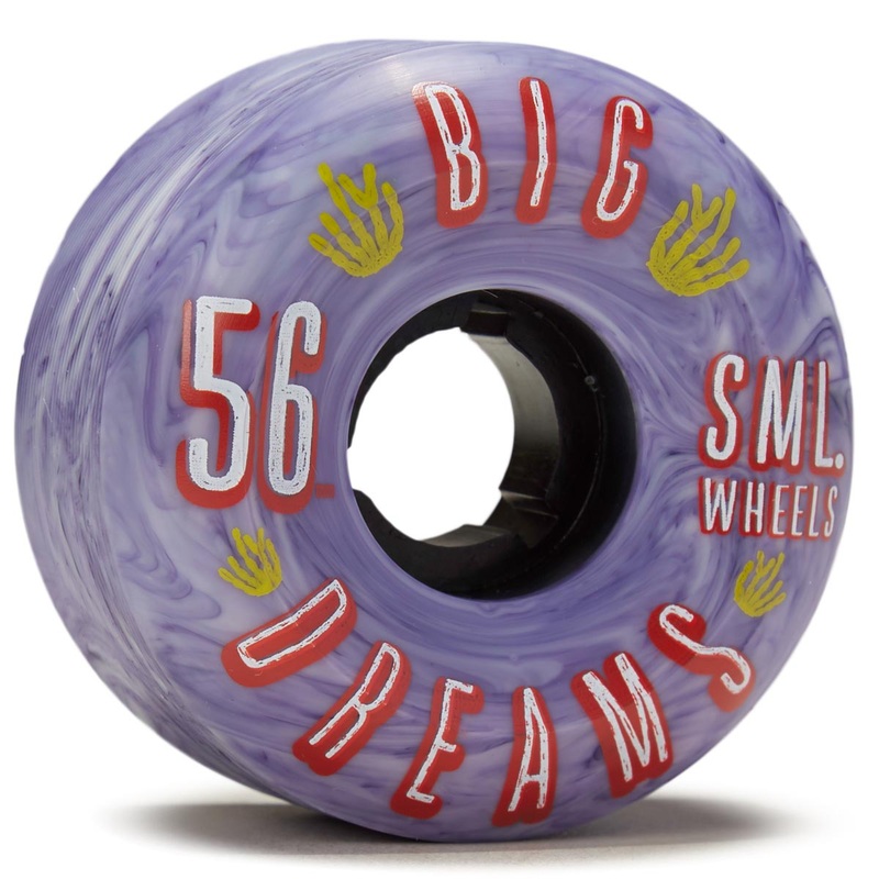 SML Succulent Cruisers 92a Skateboard Wheels – Navy/White Swirl – 56mm