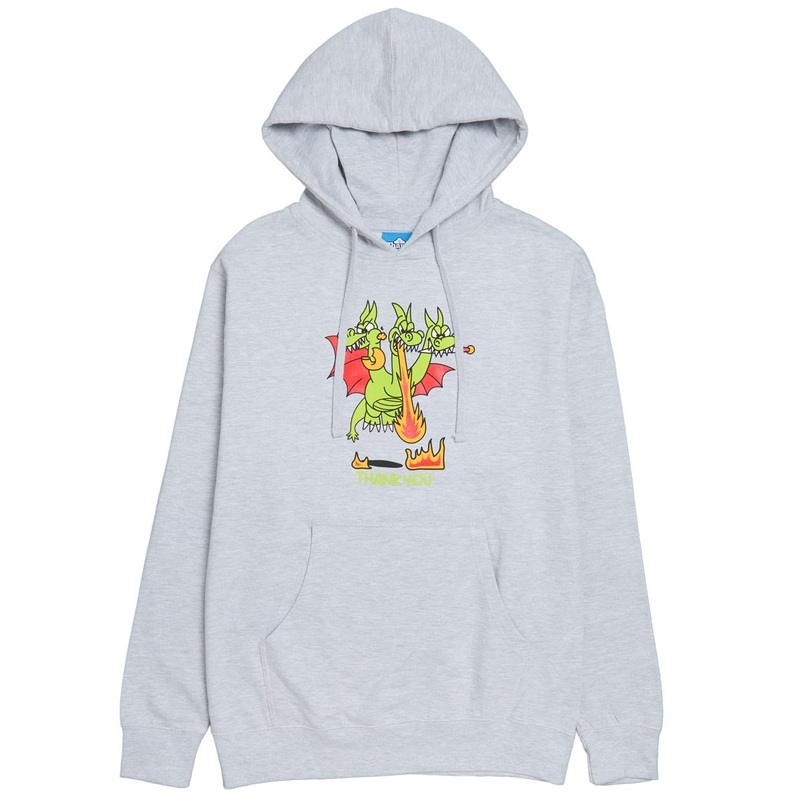 Thank You 3 Monsters Hoodie – Heather Grey