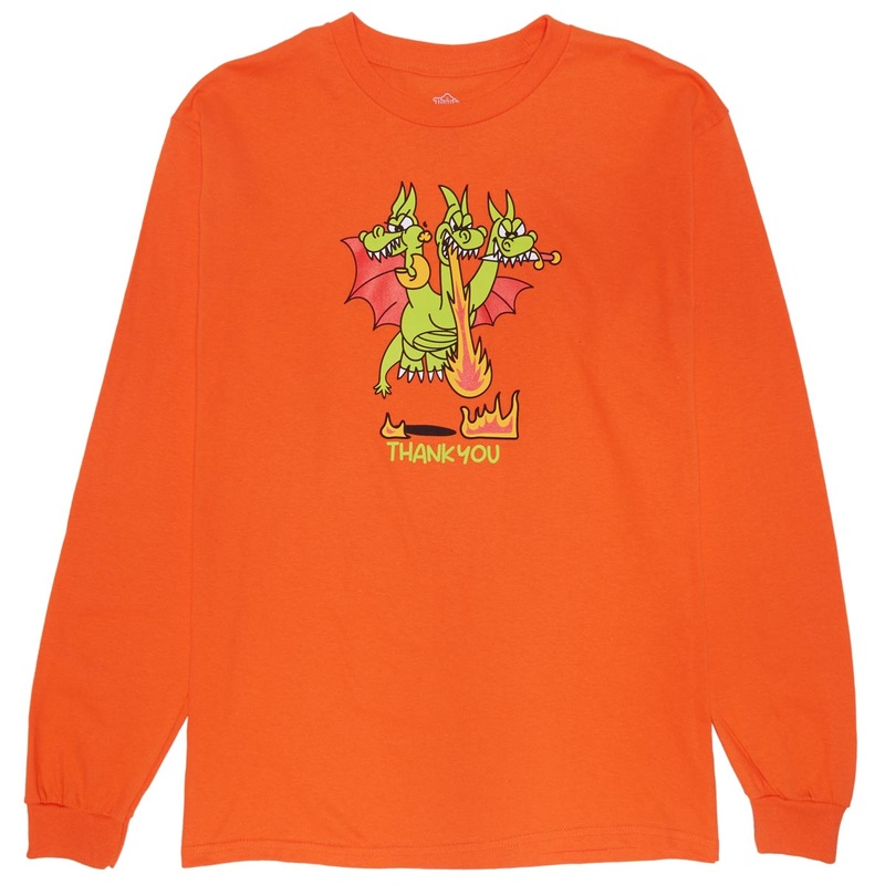Thank You 3 Monsters Long Sleeve T-Shirt – Orange