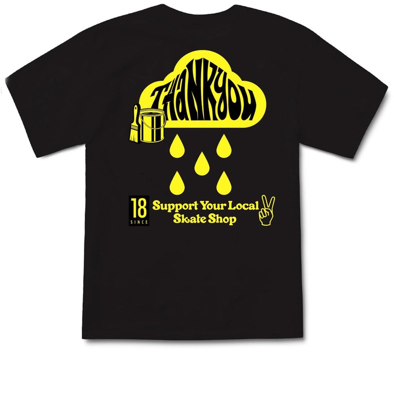 Thank You Hand Painted T-Shirt – Black