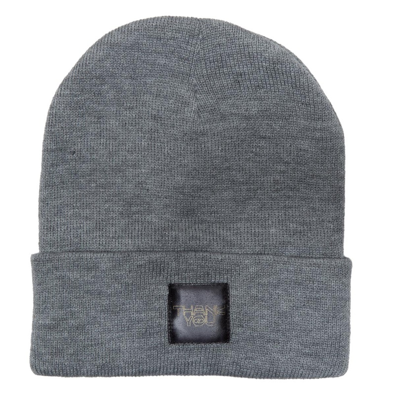 Thank You Strictly Beanie – Dark Heather Grey