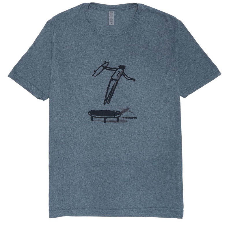 The Heated Wheel Christ Air T-Shirt – Indigo