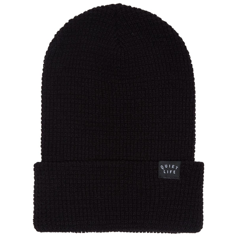 The Quiet Life Waffle Beanie – Black II