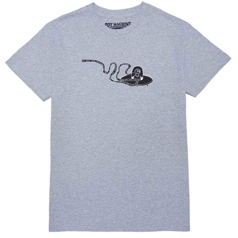 Toy Machine Flying Saucer T-Shirt – Heather Grey
