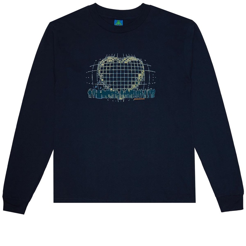Frog I Love Music Long Sleeve T-Shirt – Blue