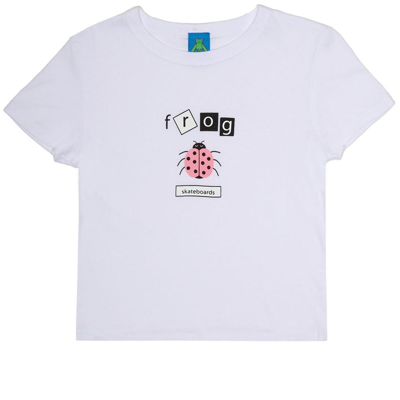 Frog Womens Lady Bug Baby T-Shirt – White