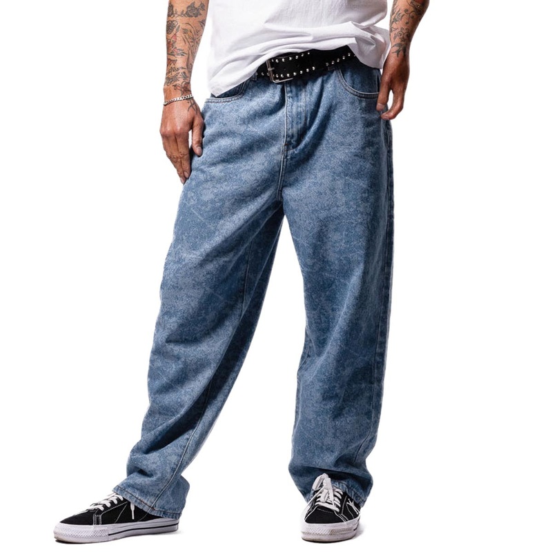 Hoddle 16oz Ranger Jeans – Light Wash Laser Etching