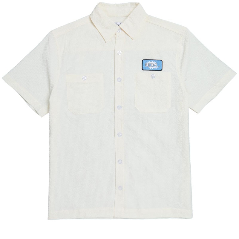 Hoddle Seersucker Shirt – White