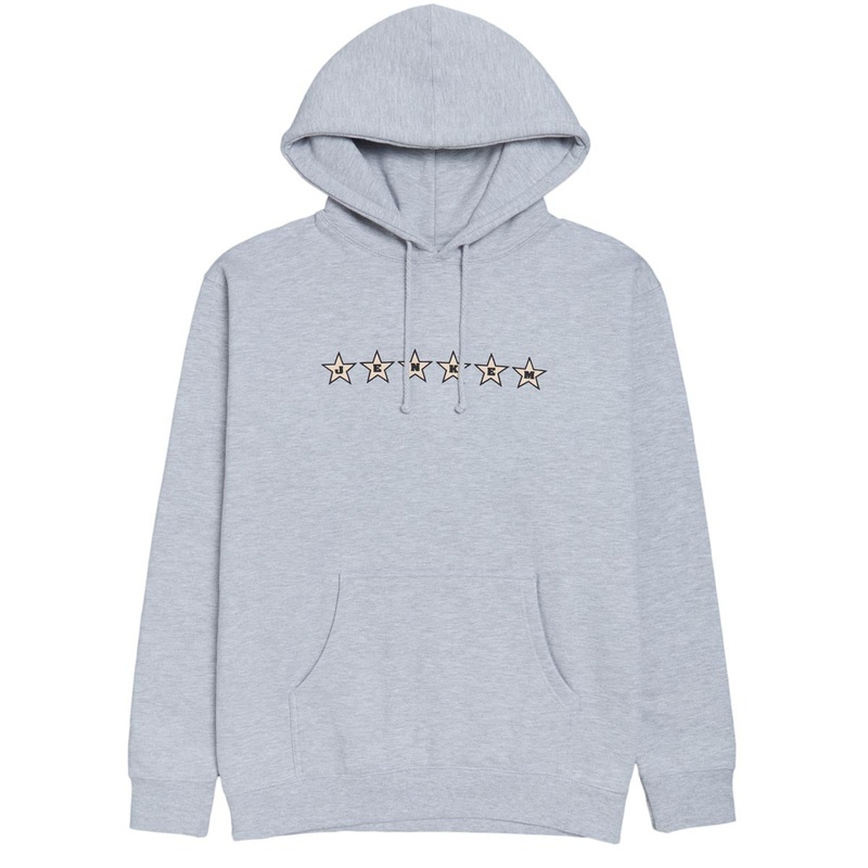 Jenkem 6 Star Hoodie – Heather Grey