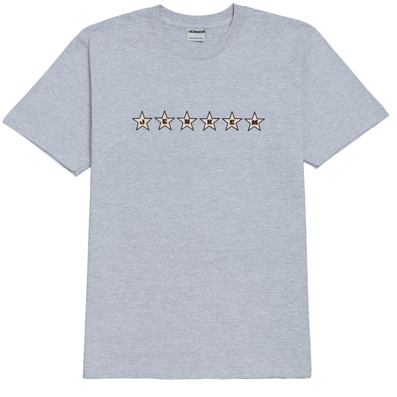 Jenkem 6 Star T-Shirt – Heather Grey