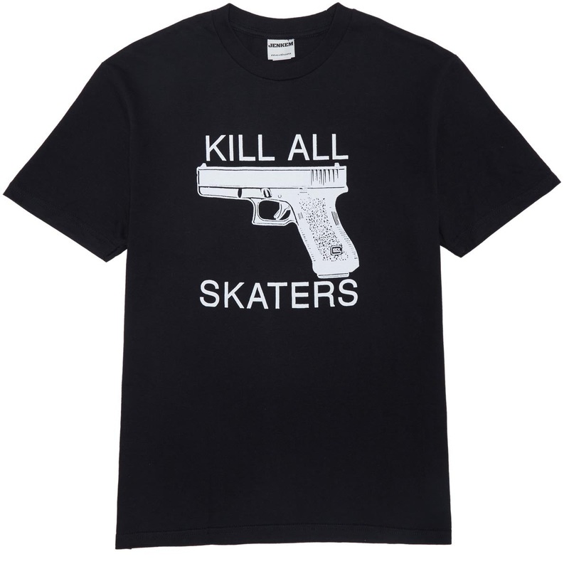 Jenkem Kill All Skaters T-Shirt – Black