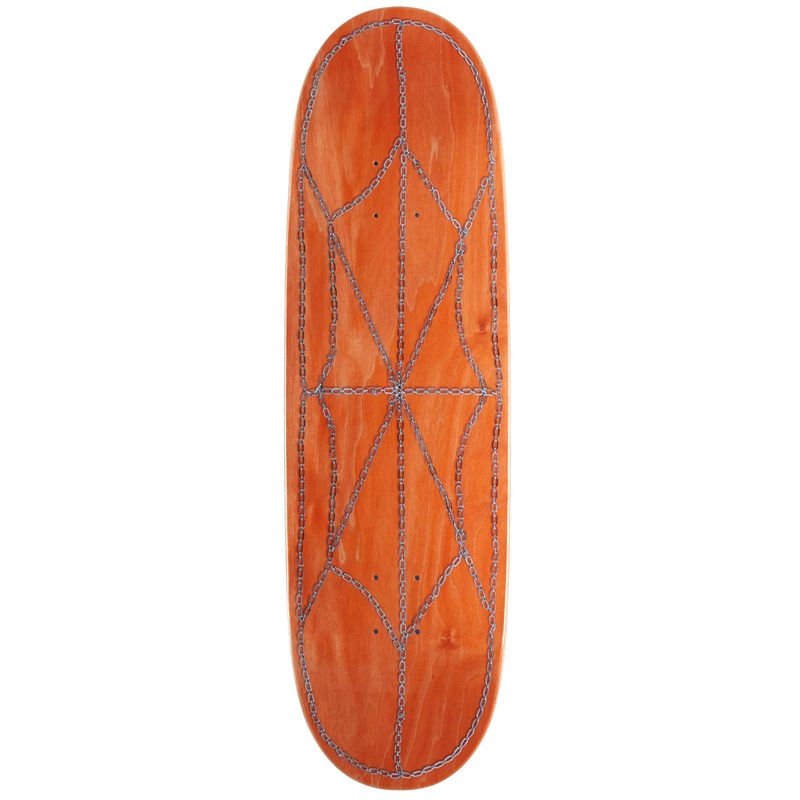CCS Chain Web Egg1 Shaped Skateboard Deck – Orange – 9.00