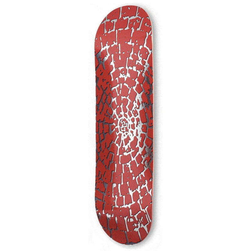 CCS Shatter Foil Skateboard Deck – Rust