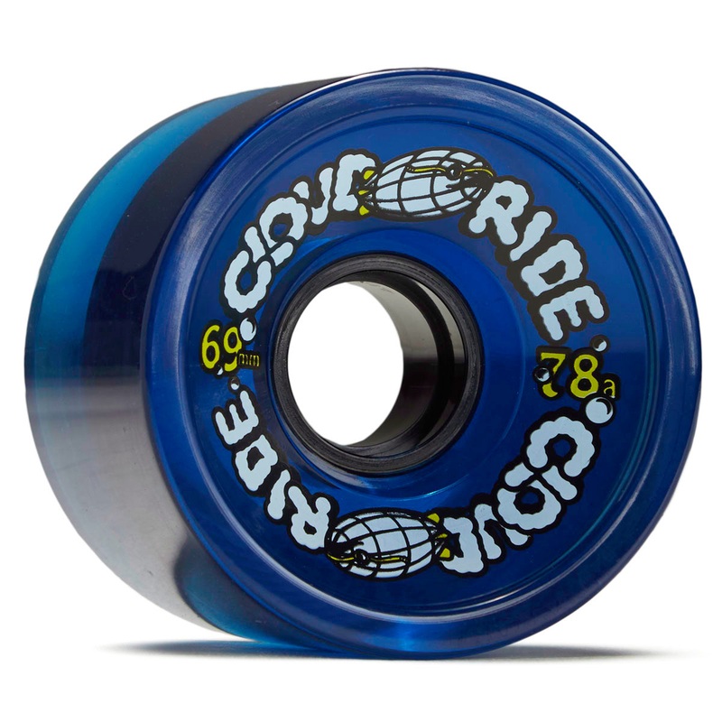 Cloud Ride Cruiser 78a Longboard Wheels – Clear Midnight Blue – 69mm
