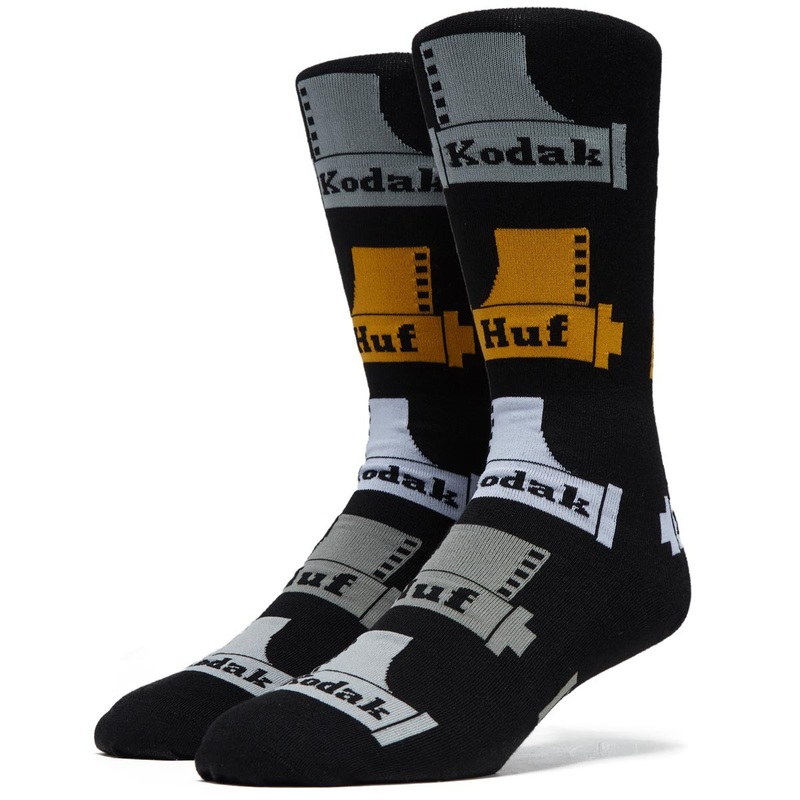 Huf x Kodak Crew Socks – Black