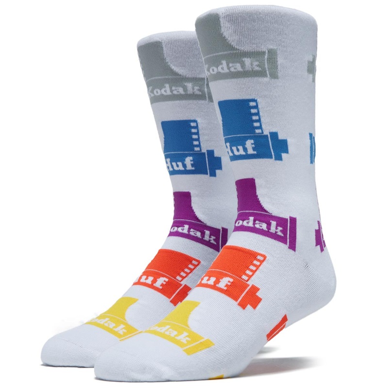 Huf x Kodak Crew Socks – White
