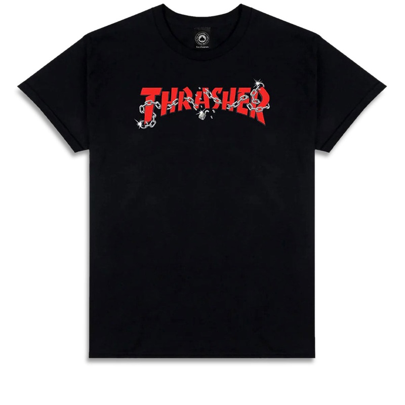 Thrasher Chains By Daniel Shepard T-Shirt – Black