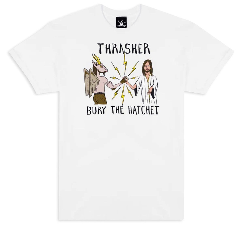 Thrasher x Toy Machine BTH T-Shirt – White
