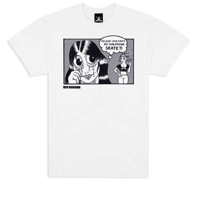 Thrasher x Toy Machine Girlfriend T-Shirt – White