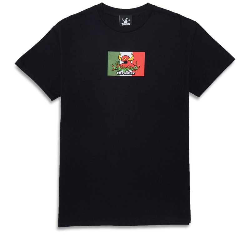 Thrasher x Toy Machine Hecho T-Shirt – Black