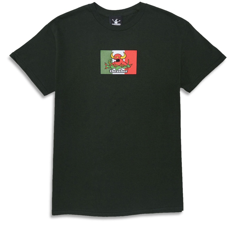 Thrasher x Toy Machine Hecho T-Shirt – Forest Green