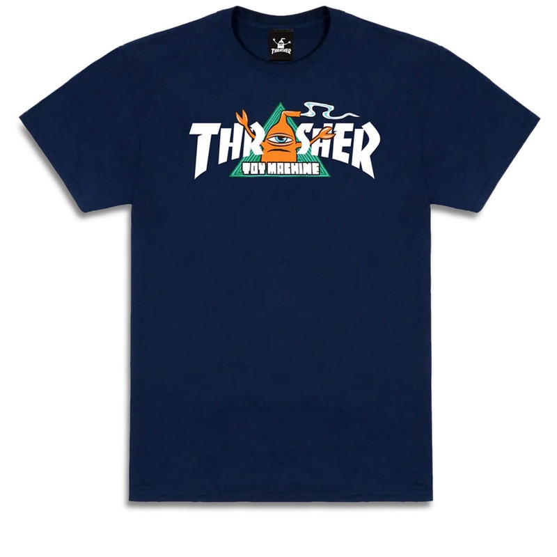 Thrasher x Toy Machine Vortex T-Shirt – Navy