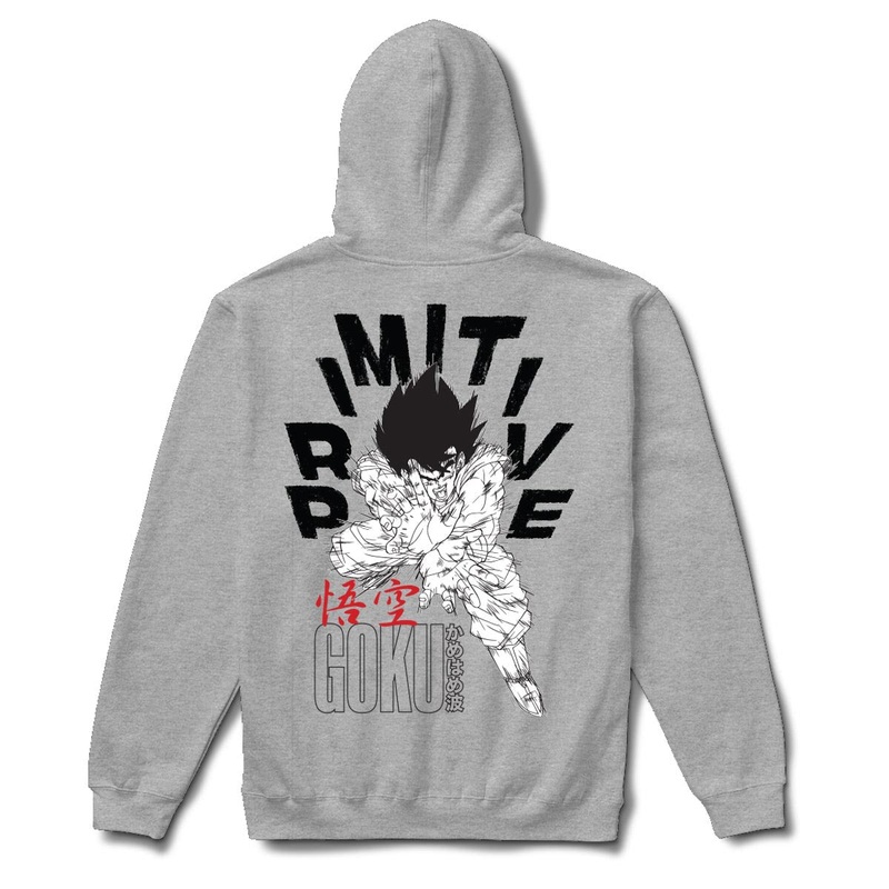 Primitive x Dragon Ball Z Goku Energy Zip Hoodie – Heather Grey