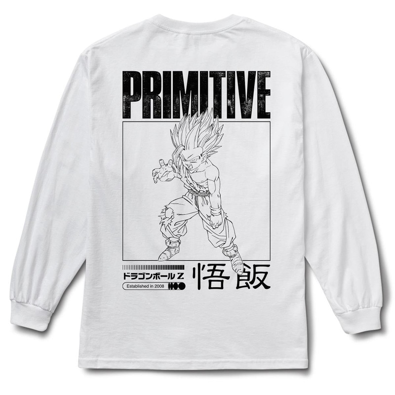 Primitive x Dragon Ball Z Vengeance Long Sleeve T-Shirt – White