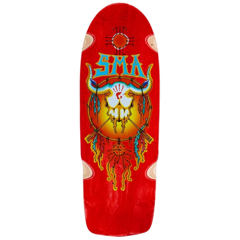 Santa Monica Airlines Humpston Dream Catcher Skateboard Deck – Red Stain – 10.125