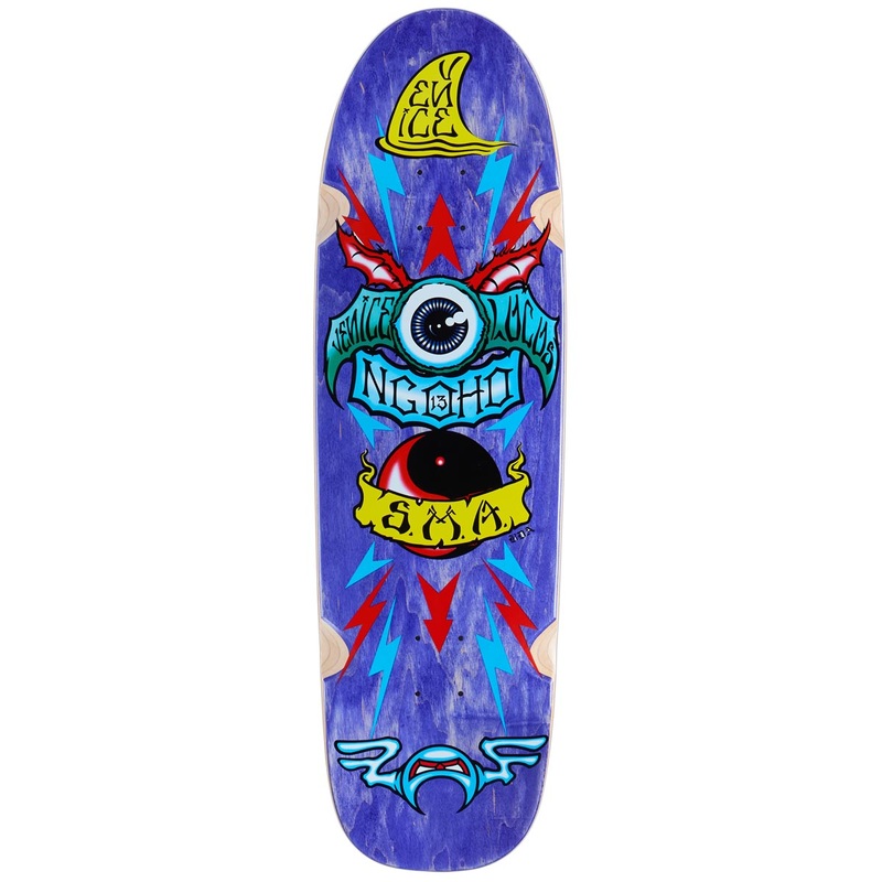 Santa Monica Airlines Pat Ngoho Skateboard Deck – Purple Stain – 9.50