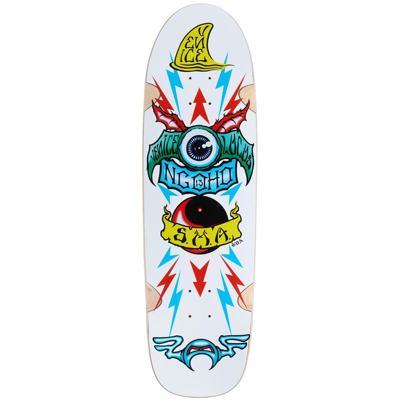 Santa Monica Airlines Pat Ngoho Skateboard Deck – White Formica – 9.50
