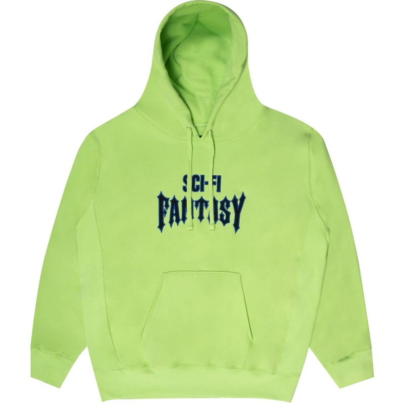 Sci-Fi Fantasy Biker Hoodie – Lime