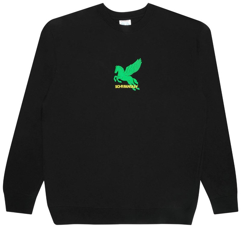 Sci-Fi Fantasy Pegasus Sweatshirt – Black